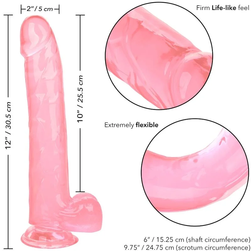 CALEXOTICS - Size Queen Dildo Rosa 25.5 Cm - Imagen 7