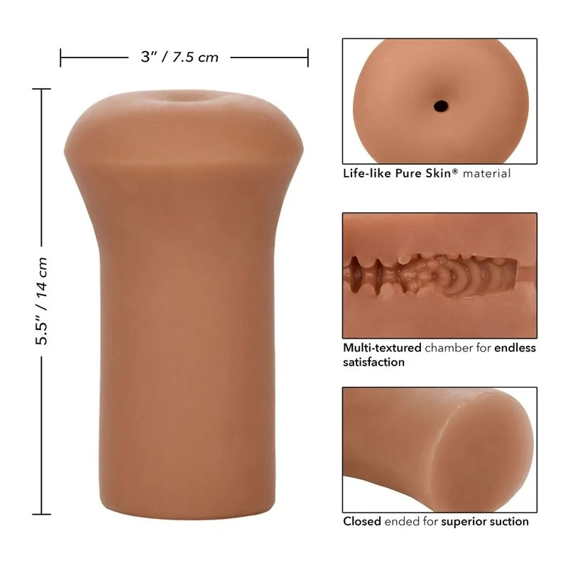 CALEXOTICS - Masturbador Boundless Stroker Color Caramelo - Imagen 6