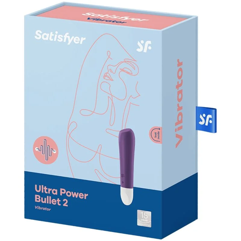 SATISFYER - Ultra Power Bullet 2 Bala Vibradora Morada - Imagen 4