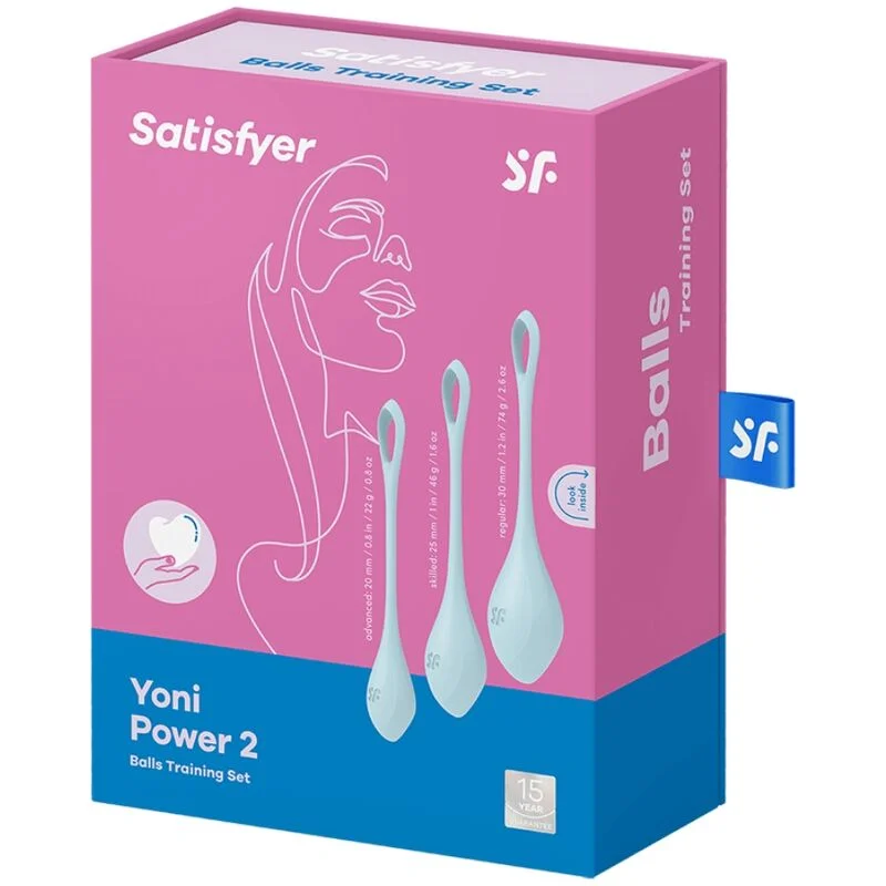 SATISFYER - Yoni Power 2 Kit De Entrenamiento Azul - Imagen 4