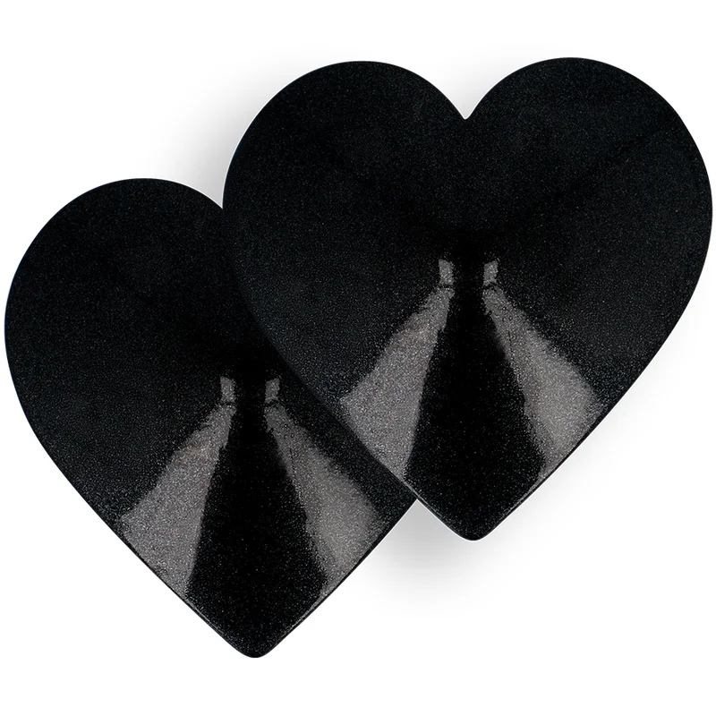 COQUETTE CHIC DESIRE - Cubre Pezones Corazones Negros - Imagen 4