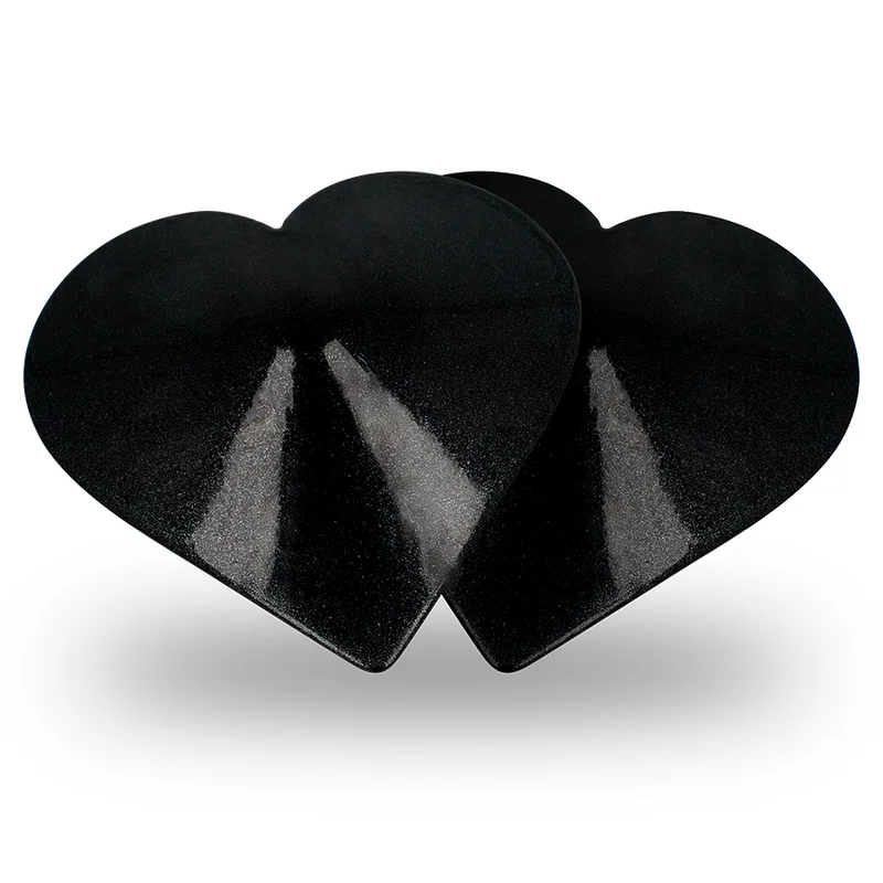 COQUETTE CHIC DESIRE - Cubre Pezones Corazones Negros - Imagen 5