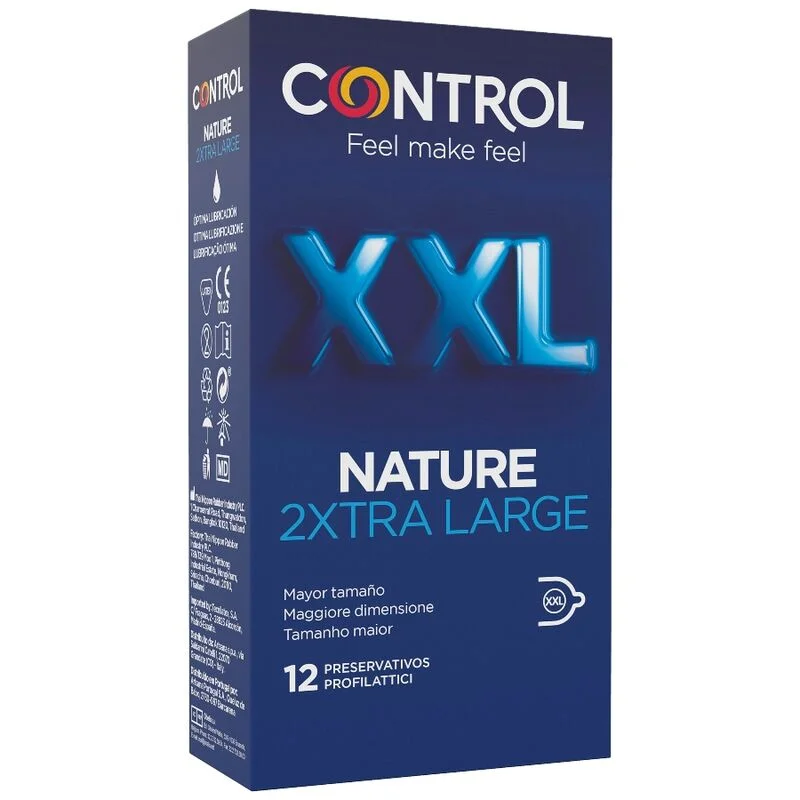 CONTROL - Nature 2xtra Large Preservativos Xxl - 12 Unds--