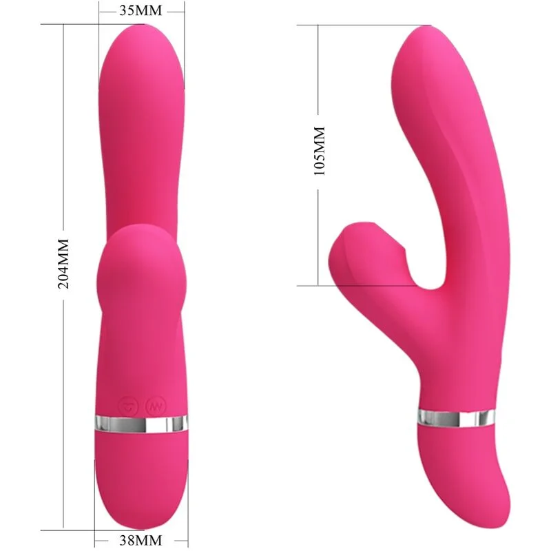 PRETTY LOVE - Willow Vibrador Y Succionador Rabbit - Imagen 4