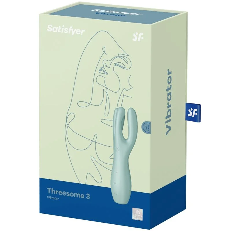 SATISFYER - Threesome 3 Vibrador Verde - Imagen 5