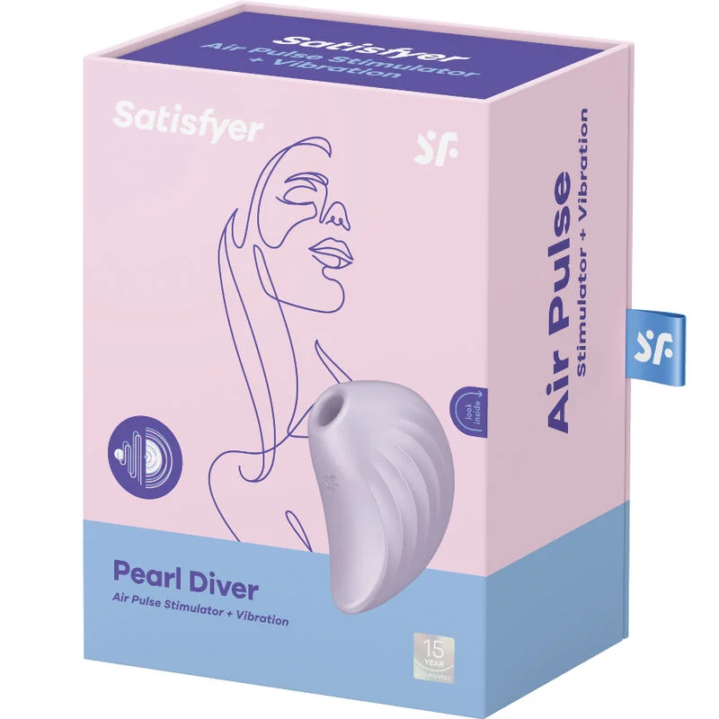 SATISFYER - Pearl Diver Estimulador Y Vibrador Violeta - Imagen 5