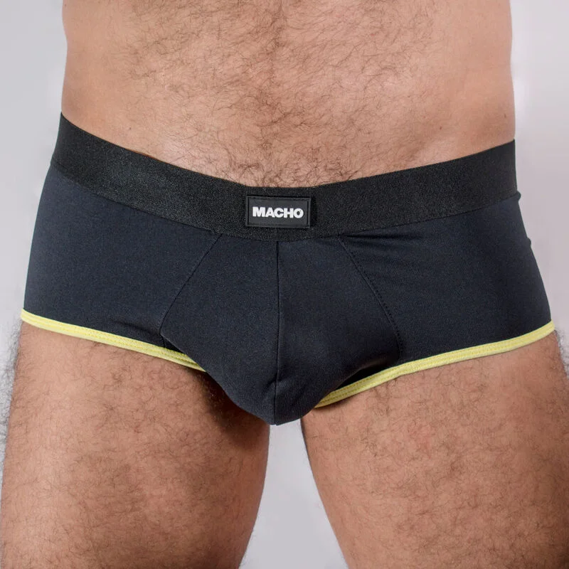 MACHO - Ms24a Calzoncillo Brief Dark Amarillo M - Imagen 3