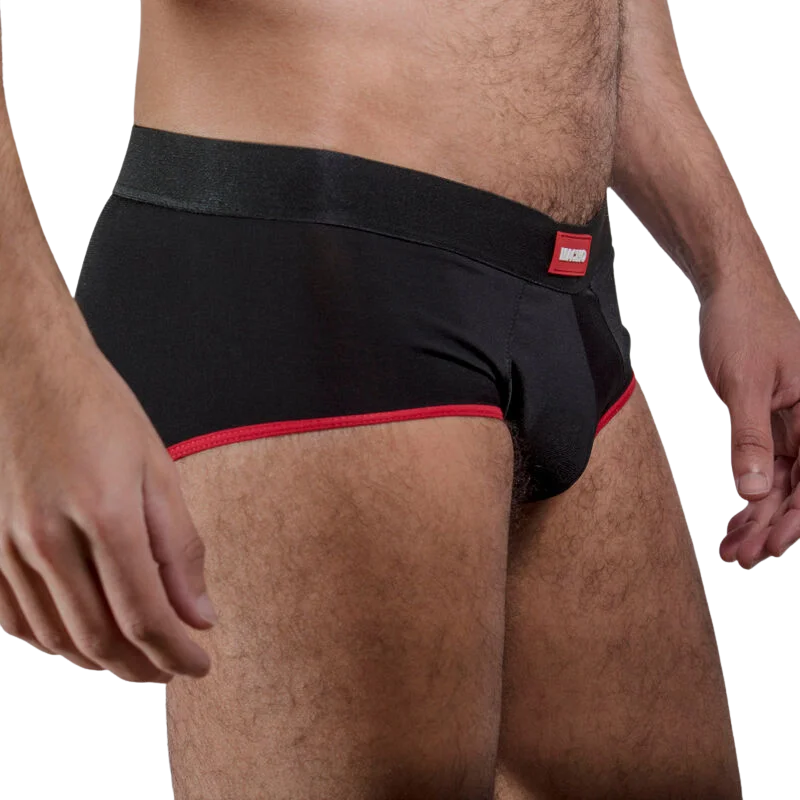 MACHO - Ms24r Calzoncillo Brief Dark Rojo L - Imagen 3