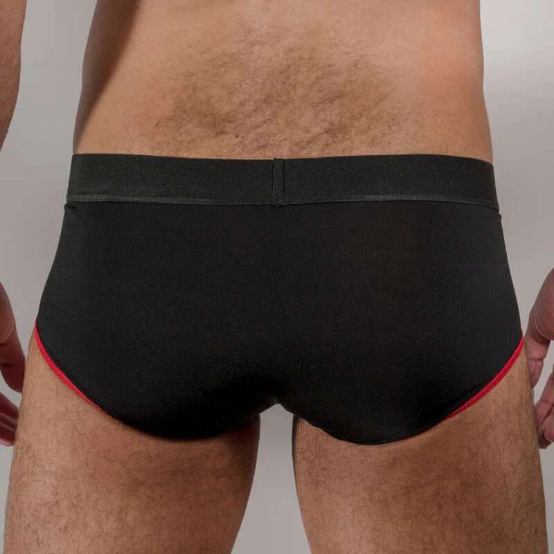 MACHO - Ms24r Calzoncillo Brief Dark Rojo L - Imagen 4