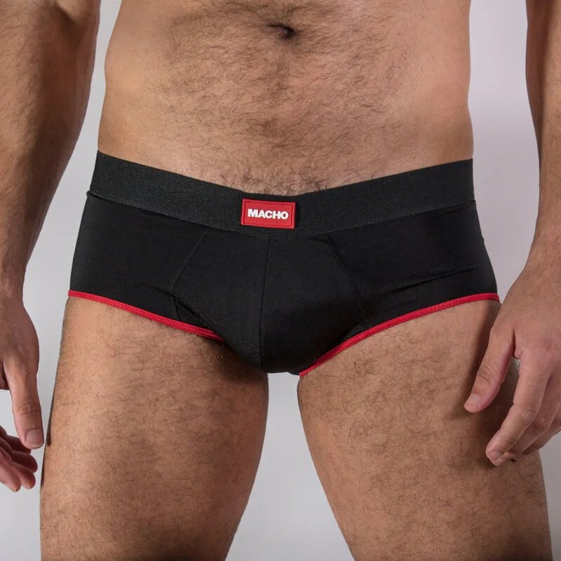 MACHO - Ms24r Calzoncillo Brief Dark Rojo L