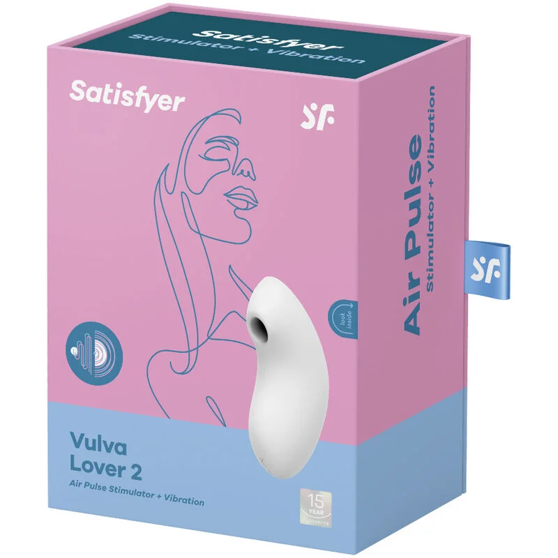 SATISFYER - Vulva Lover 2 Estimulador Y Vibrador Blanco - Imagen 5