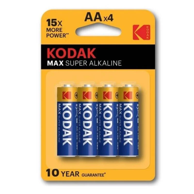 KODAK - Max Super Pila Alcalina Aa Lr6 Blister*4