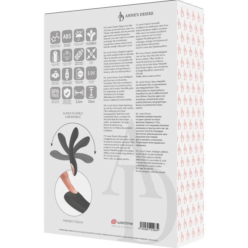 ANNE'S DESIRE - Curve Control Remoto Tecnología Watchme Negro - Imagen 12