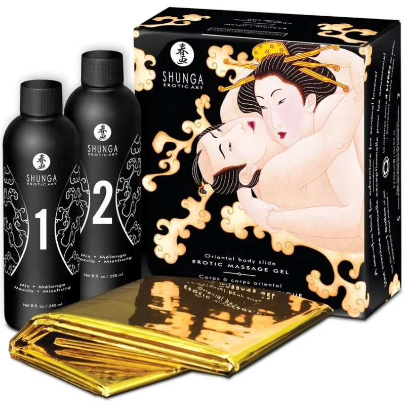 SHUNGA - Gel De Masaje Erotico Cuerpo A Cuerpo Oriental Melon Mango