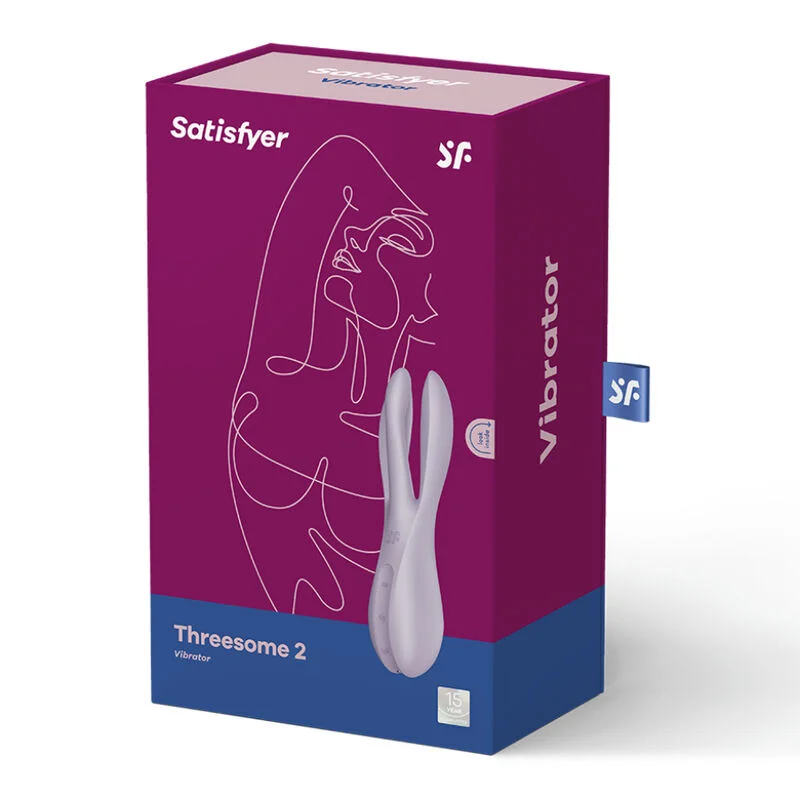SATISFYER - Threesome 2 Vibrador Violeta - Imagen 6