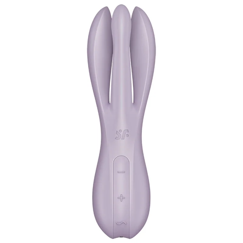 SATISFYER - Threesome 2 Vibrador Violeta - Imagen 3