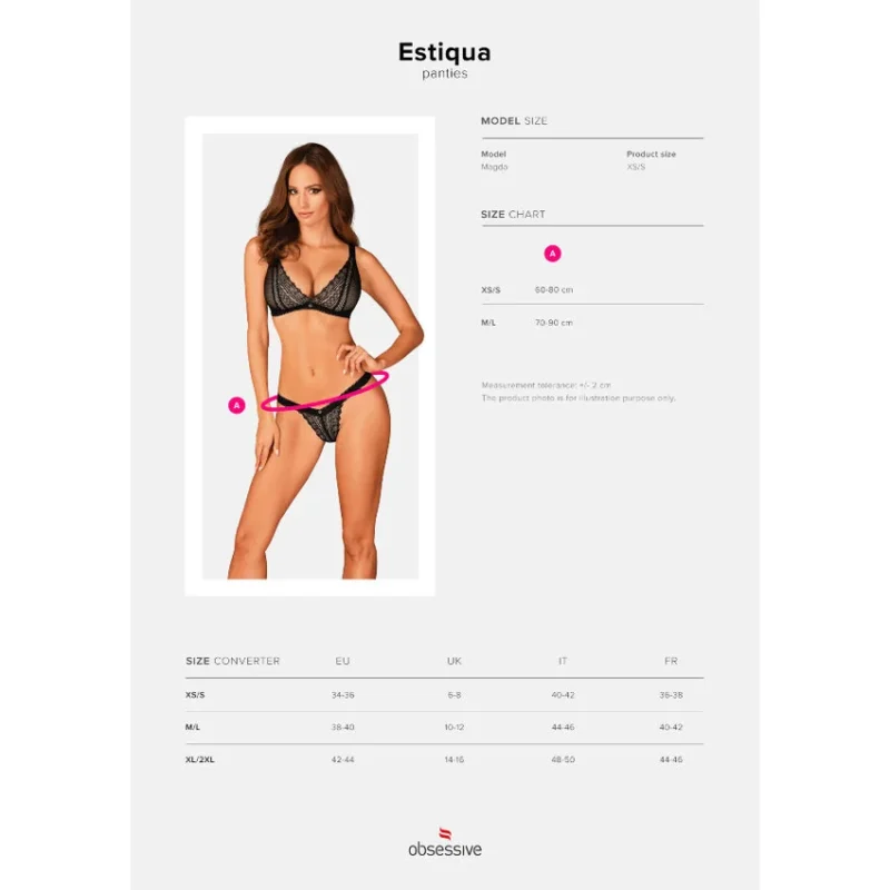 OBSESSIVE - Estiqua Panties Xs/S - Imagen 6