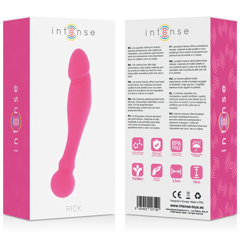 INTENSE - Silicone Rick Dual Rosa - Imagen 7