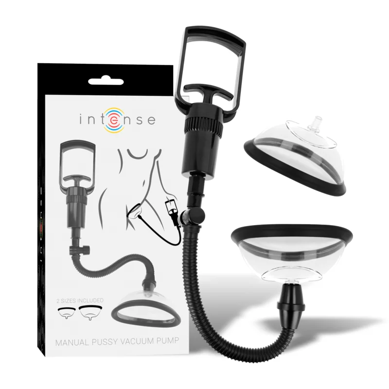 INTENSE - Pump Bomba Manual Vaginal Con Dos Copas Intercambiables