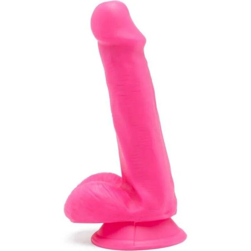 GET REAL - Happy Dicks Dildo 12 Cm Con Testiculos Rosa
