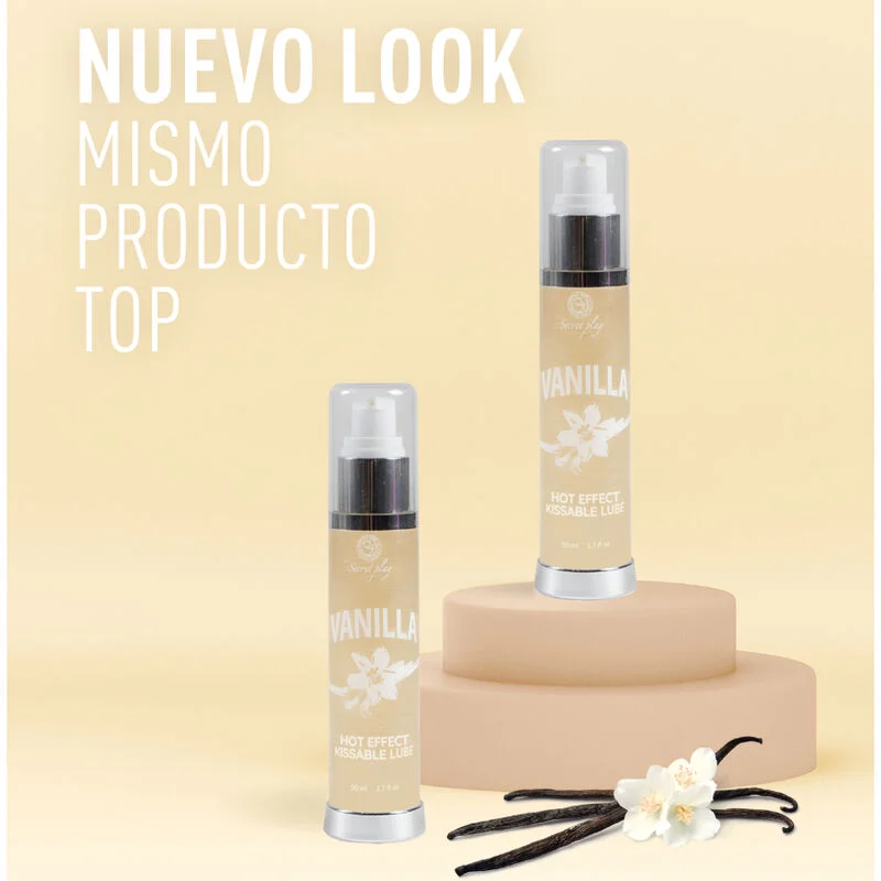 SECRETPLAY - Lubricante 2-1 Efecto Calor Vainilla 50 Ml-- - Imagen 5