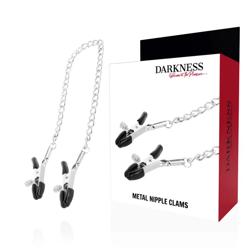 DARKNESS - Pinzas Ajustables Para Pezones Ajustables Metal