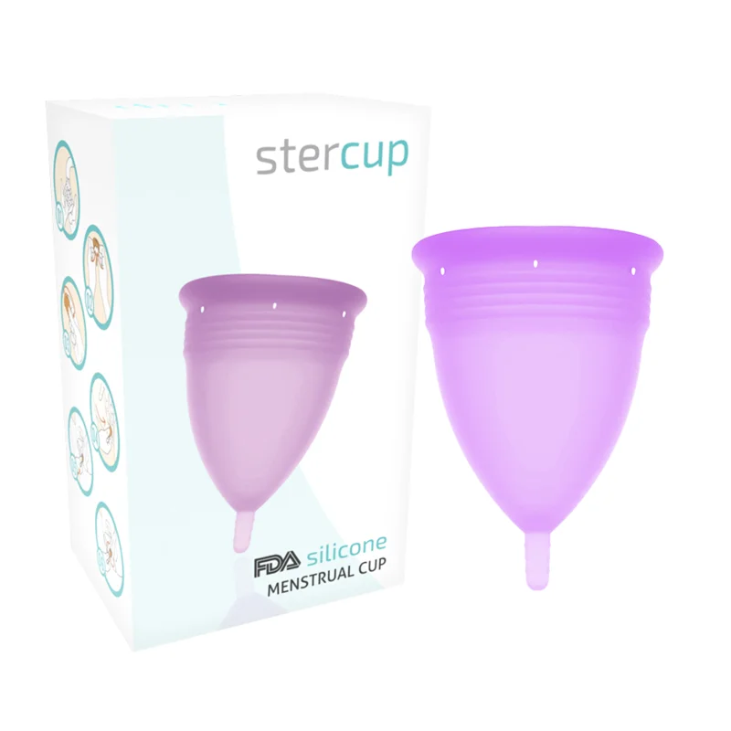 STERCUP - Copa Menstrual Fda Silicona Lila - Talla L--