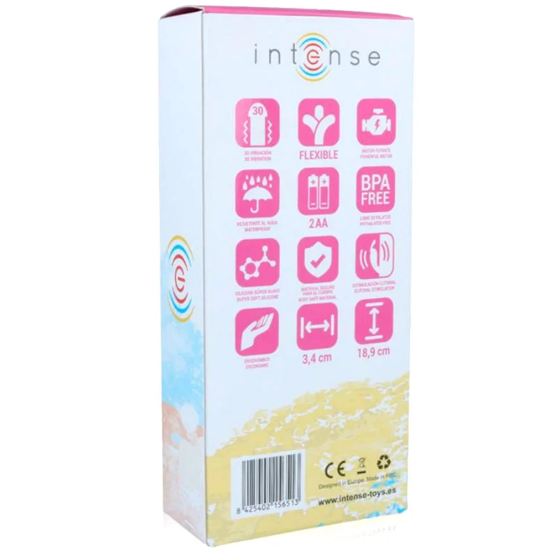 INTENSE - Hilari Vibrador Rosa Silicon Luxe - Imagen 5