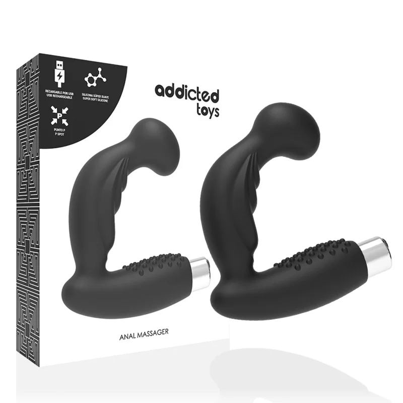 ADDICTED TOYS - Vibrador Prosttico Recargable Model 3 - Negro--
