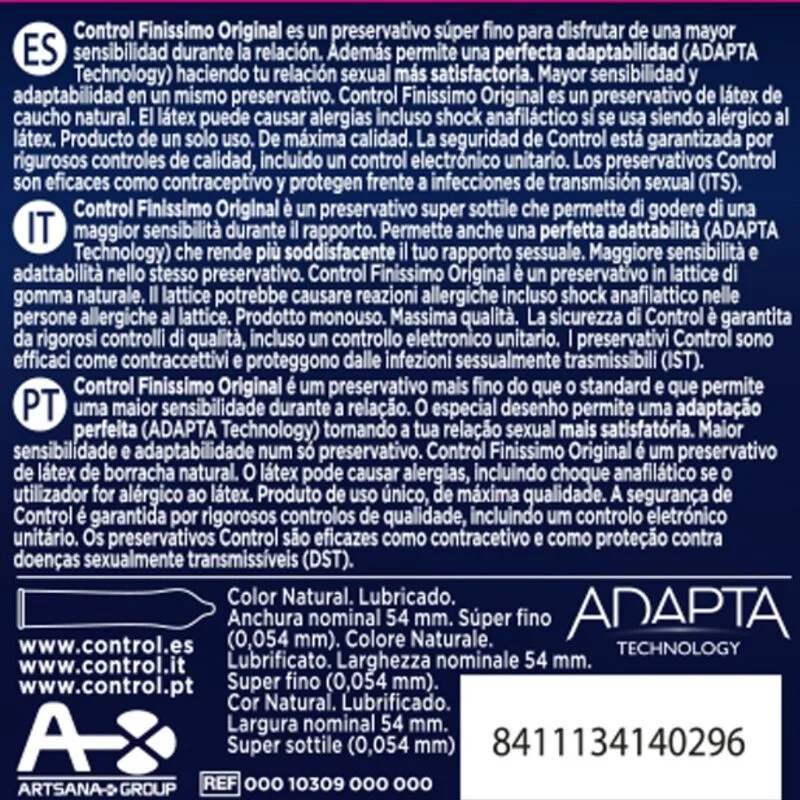 CONTROL - Finissimo Preservativos 3 Unidades - Imagen 3