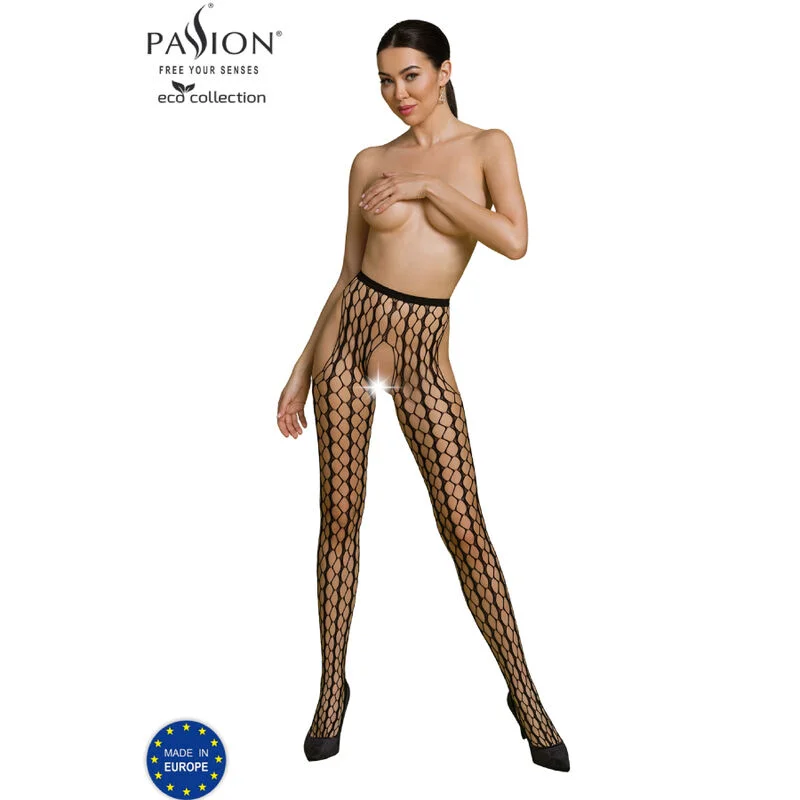 PASSION - Eco Collection Bodystocking Eco S007 Negro