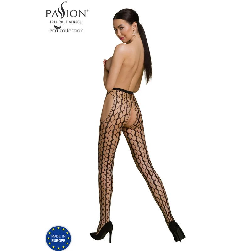 PASSION - Eco Collection Bodystocking Eco S007 Negro - Imagen 3