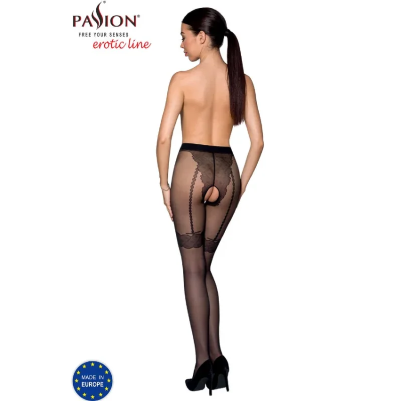 PASSION - Tiopen 016 Medias Negro 3/4 20 Den - Imagen 3