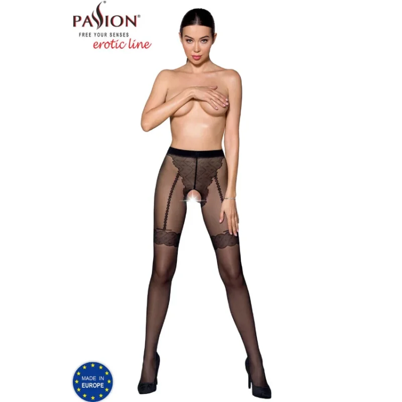 PASSION - Tiopen 016 Medias Negro 3/4 20 Den