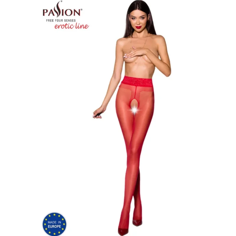 PASSION - Tiopen 001 Medias Rojo 3/4 20 Den