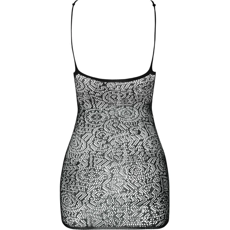 PASSION - Bs096 Bodystocking Negro Talla Unica - Imagen 7