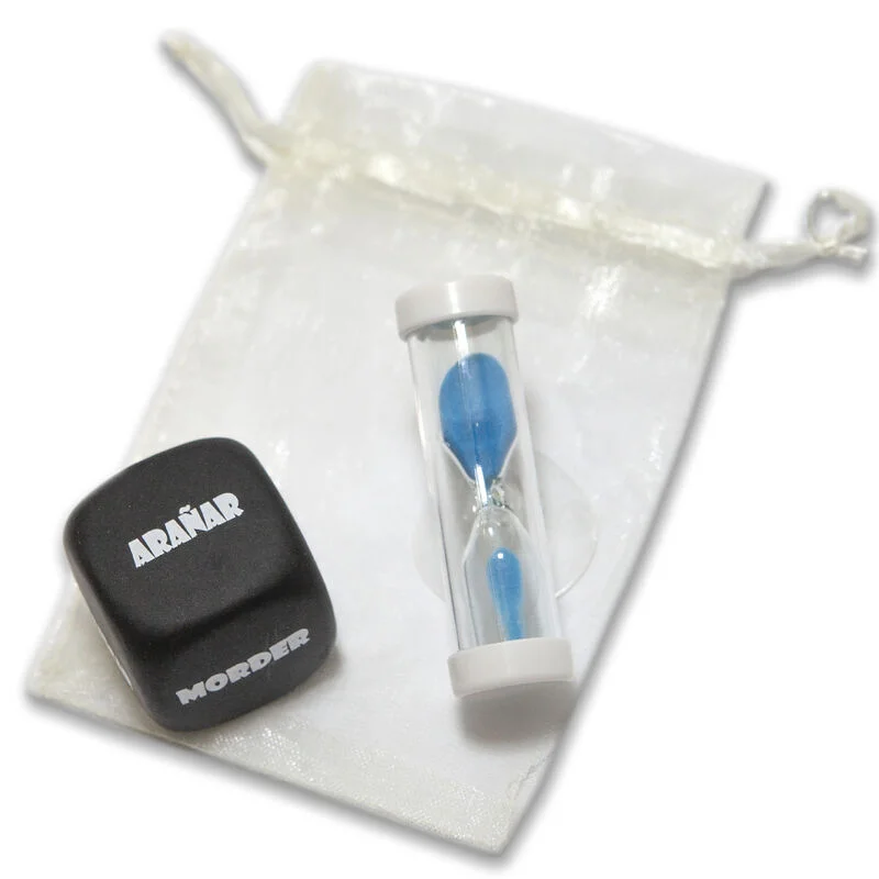DIABLO PICANTE - Bolsa De Juego Con Dado Sado 3 Mm X 3 Mm + Reloj De Arena