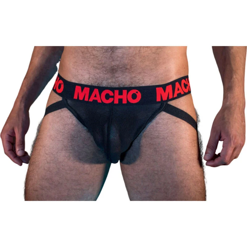 MACHO - Mx26x2 Jock Negro/Rojo L