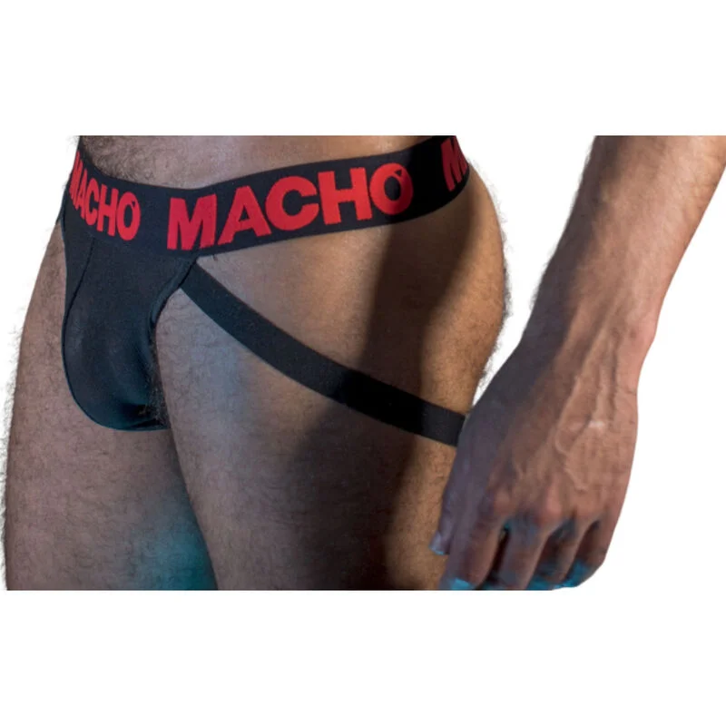 MACHO - Mx26x2 Jock Negro/Rojo L - Imagen 3