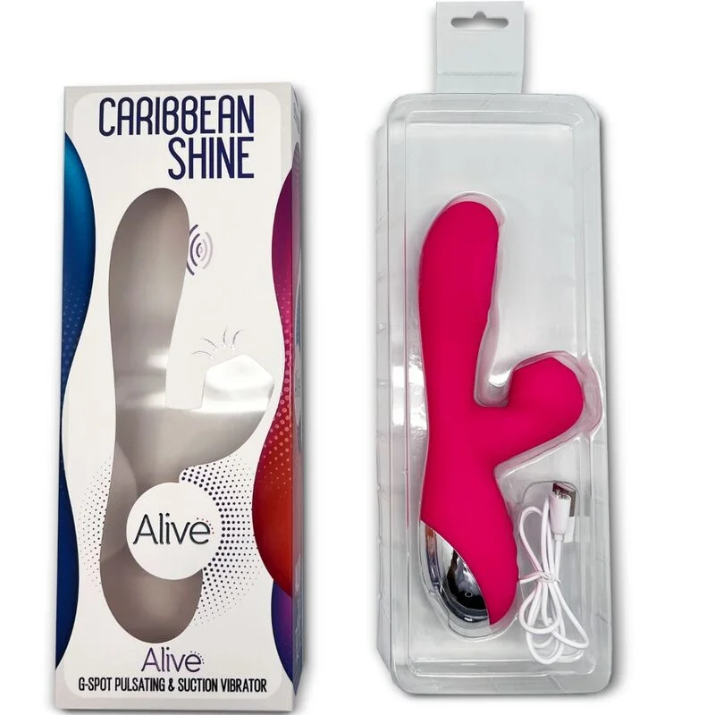 ALIVE - Caribbean Shine Vibrador & Succionador Fucsia - Imagen 5