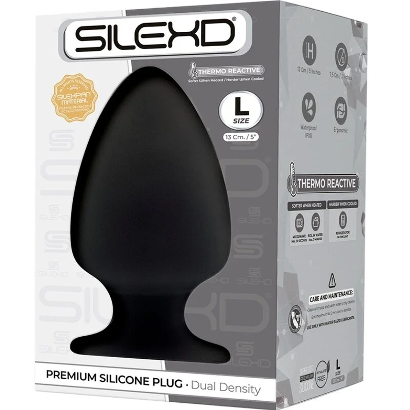 SILEXD - Modelo 1 Plug Anal Silicona Premium Silexpan Premium Termorreactivo Talla L - Imagen 3