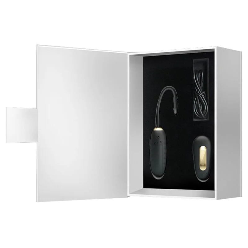 PRETTY LOVE - Doreen Huevo Vibrador De Lujo Recargable Negro Control Remoto - Imagen 12