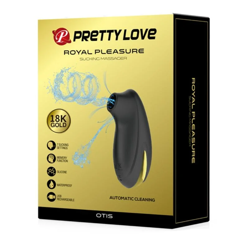 PRETTY LOVE - Succionador-Masajeador De Lujo Recargable Negro-- - Imagen 12