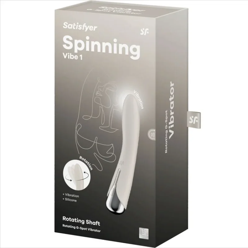 SATISFYER - Spinning Vibe 1 Vibrador Rotador G-Spot Beige-- - Imagen 8