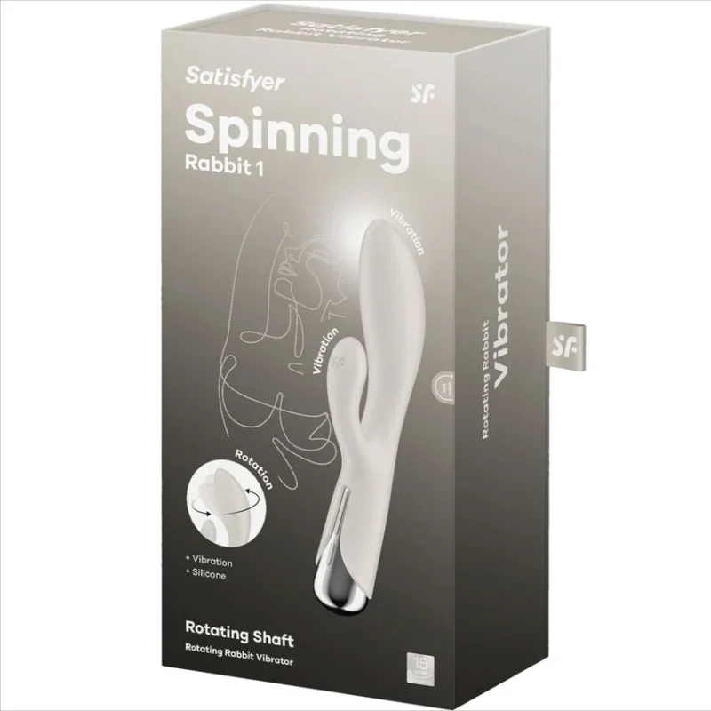 SATISFYER - Spinning Rabbit 1 Estimulacion Clitoris Y Punto G Beige - Imagen 8