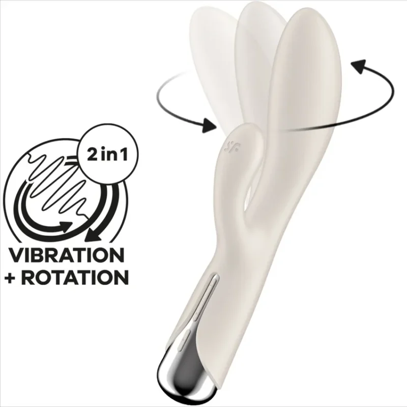 SATISFYER - Spinning Rabbit 1 Estimulacion Clitoris Y Punto G Beige - Imagen 7