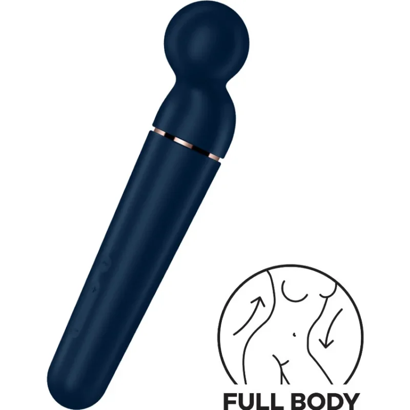SATISFYER - Planet Wand-Er Masajeador Vibrador Azul-- - Imagen 6