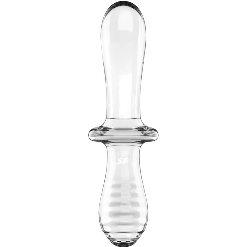 SATISFYER - Double Crystal Dildo Transparente - Imagen 3