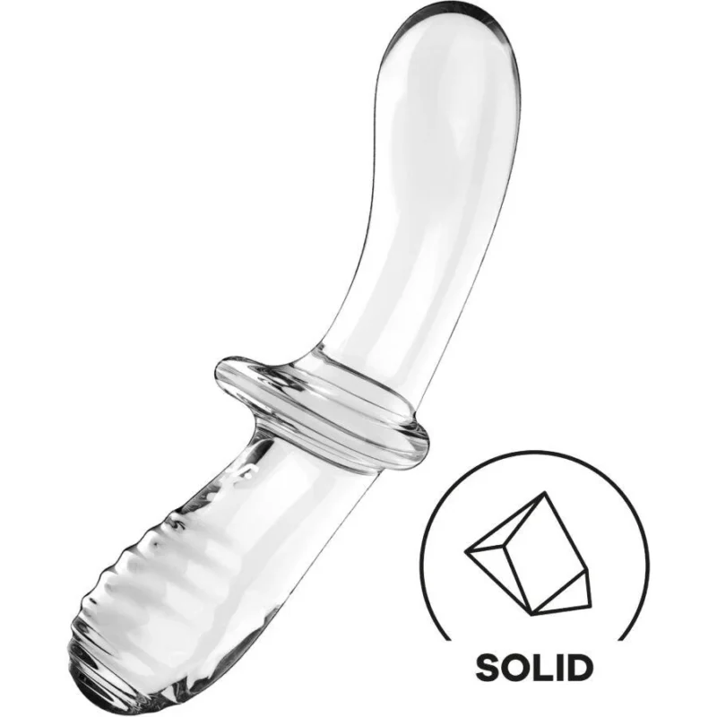 SATISFYER - Double Crystal Dildo Transparente - Imagen 4