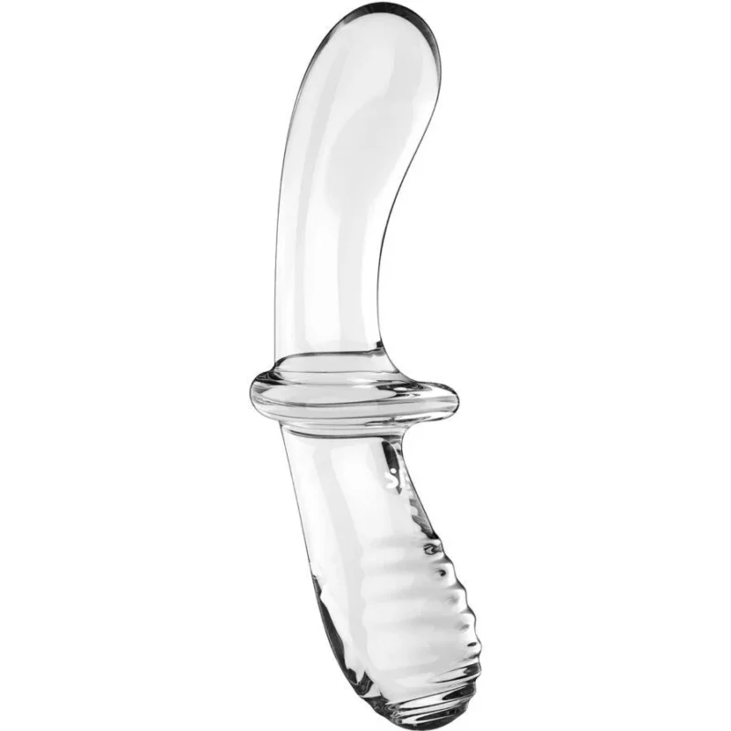 SATISFYER - Double Crystal Dildo Transparente - Imagen 2
